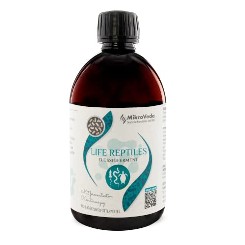 MikroVeda Life Reptiles 250ml, Bio Ergänzungsfuttermittel für Reptilien, fermentierter Kräuter- und Pflanzenextrakt mit MikroVeda Mikroorganismen von MikroVeda