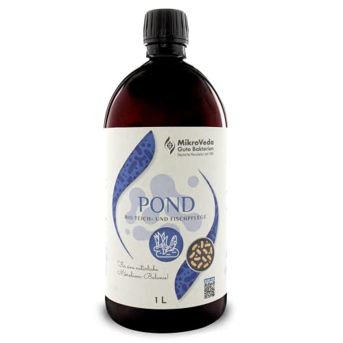 MikroVeda Pond 1l Teichreiniger mit effektiven Mikroorganismen, Wasseraufbereiter für Teich und Aquarium, Teichpflege Bio von MikroVeda