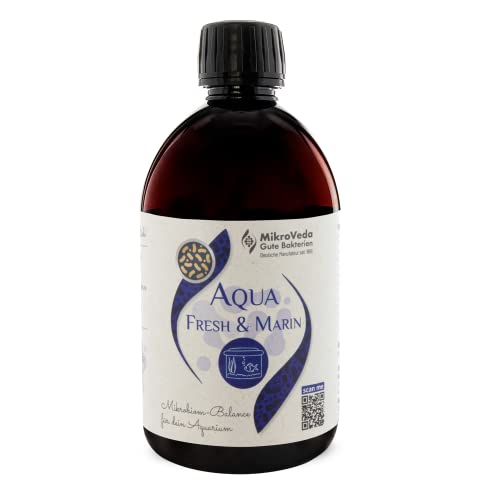 MikroVeda Aquarium Wasseraufbereiter Aqua Fresh & MARIN 250ml, Mikroorganismen für gesunde Fische und Pflanzen, natürliche Wasseraufbereitung von MikroVeda