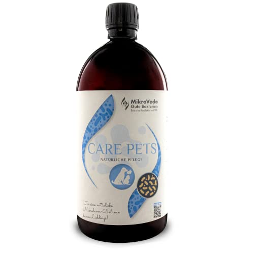 Mikroveda Care Pets 1 Liter Bio Tierpflege, natürliches Pflegemittel Mikroorganismen fermentiert, für Hund Katze und andere Haustiere von Mikroveda