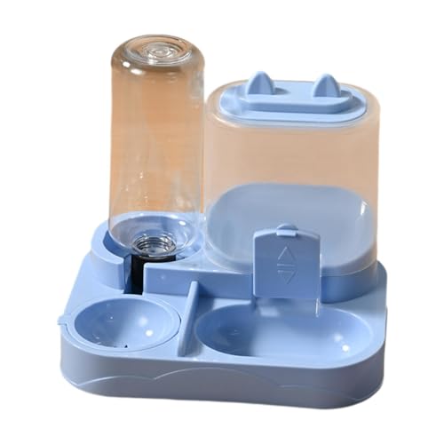 Milageto 2-in-1-Futterautomat für Haustiere, abnehmbar, praktisch, tragbar, für den Haushalt, Futternapf für Katzen, Futterbehälter für Welpen, Blau Milageto 2-in-1-Futterautomat für Haustiere, abnehmbar, praktisch, tragbar, für den Haushalt, Futternapf für Katzen, Futterbehälter für Welpen, Blau von Milageto