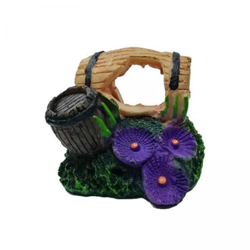 Milageto 2X Aquarium Ornament Harzfass Aquarium Dekoration Aquatic Caves Hide Zum Verstecken Der Zucht Milageto 2X Aquarium Ornament Harzfass Aquarium Dekoration Aquatic Caves Hide Zum Verstecken Der Zucht von Milageto