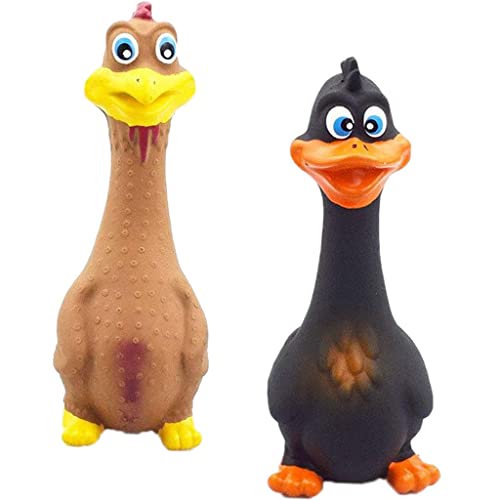Milageto 2er Pack Gummi Schrilles Schreiendes Huhn Haustier Hund Kauspielzeug Milageto 2er Pack Gummi Schrilles Schreiendes Huhn Haustier Hund Kauspielzeug von Milageto