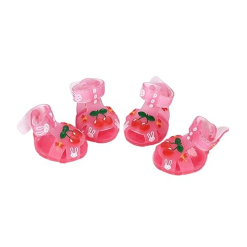 Milageto 4-teilige Hundesandalen, Welpenpfotenschutz, Geschenk, Haustiersandalen, wasserdicht, rutschfest, Haustierstiefel, Hundeschuhe zum Spazierengehen auf, Rosa Milageto 4-teilige Hundesandalen, Welpenpfotenschutz, Geschenk, Haustiersandalen, wasserdicht, rutschfest, Haustierstiefel, Hundeschuhe zum Spazierengehen auf, Rosa von Milageto