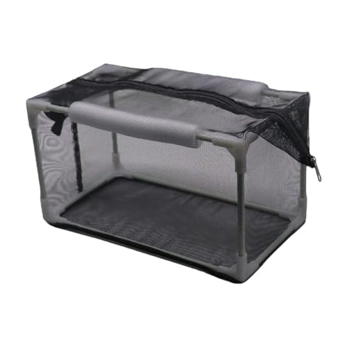 Milageto Aquarium Breeder Net Isolation Box PP Frame Vielseitiges Nylonnetz für Neugeborene kleine Fischzubehör einfache Baugruppe, 32x17x17cm von Milageto