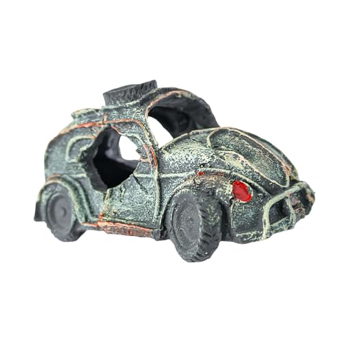 Milageto Auto Wrack Aquarium Decor Dekoration für Ruhespiel, einzigartige Statue, Landschaftsharz -Ornament Fische Garnel, Autostatue Milageto Auto Wrack Aquarium Decor Dekoration für Ruhespiel, einzigartige Statue, Landschaftsharz -Ornament Fische Garnel, Autostatue von Milageto