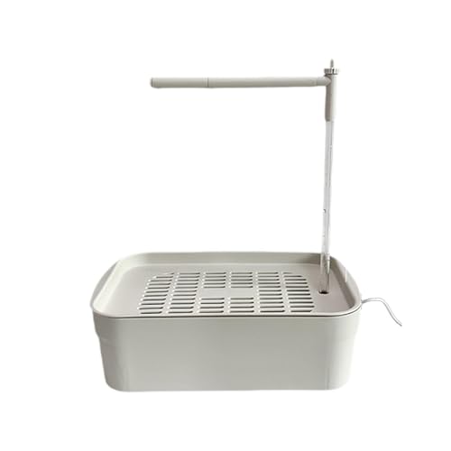 Milageto Automatische Vogelbadewanne, Sittichbad, USB, elektrischer Vogelduschbrunnen für den Innenbereich, zirkulierendes Wasser für mittelgroße Vögel, Weiß, L Milageto Automatische Vogelbadewanne, Sittichbad, USB, elektrischer Vogelduschbrunnen für den Innenbereich, zirkulierendes Wasser für mittelgroße Vögel, Weiß, L von Milageto