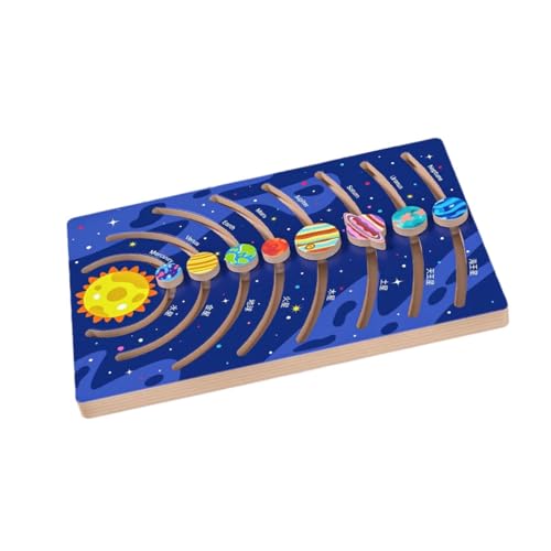 Milageto Bewegliche -Weltraum-Puzzle-Planeten, Planetenform, Denkweltraumspielzeug, pädagogisches -Brett für Kinder Milageto Bewegliche -Weltraum-Puzzle-Planeten, Planetenform, Denkweltraumspielzeug, pädagogisches -Brett für Kinder von Milageto
