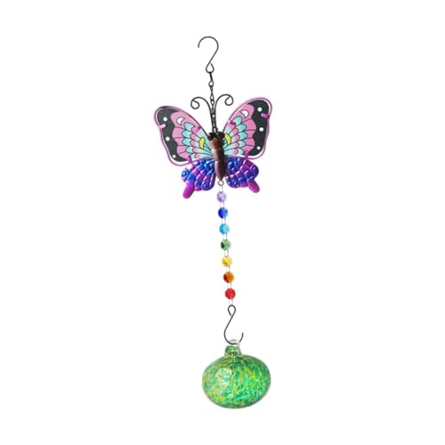 Milageto Bird Feeder Decor Leichte Fütterung Hängende Vogelfutterbehälter für Außenrasen Garten Garten Veranda, Butterfly Green Ball Milageto Bird Feeder Decor Leichte Fütterung Hängende Vogelfutterbehälter für Außenrasen Garten Garten Veranda, Butterfly Green Ball von Milageto