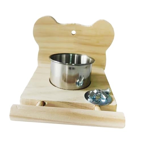 Milageto Bird Food Feeder Barch, Papagei Vogelperch mit Fütterungsschalter für Lovebirds, Sittiche, Papagei, Bär Milageto Bird Food Feeder Barch, Papagei Vogelperch mit Fütterungsschalter für Lovebirds, Sittiche, Papagei, Bär von Milageto
