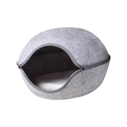 Milageto Donut-Katzen-Tunnelbett, Katzenbett für drinnen und draußen, Versteck, waschbar, abnehmbar, gemütlich, atmungsaktiv, Katzenhaus, interaktives Bett, Milageto Donut-Katzen-Tunnelbett, Katzenbett für drinnen und draußen, Versteck, waschbar, abnehmbar, gemütlich, atmungsaktiv, Katzenhaus, interaktives Bett, von Milageto