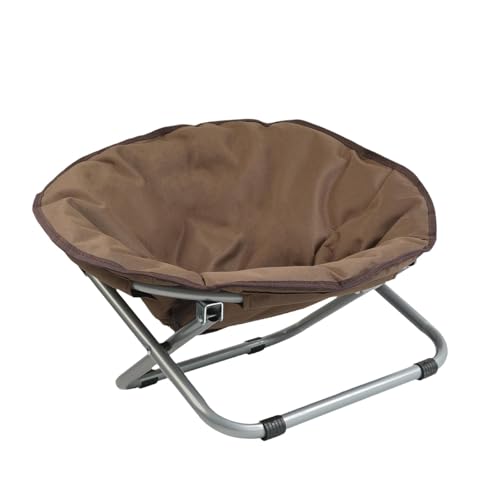 Milageto Erhöhte Hunde Bett faltbar bequemer Stuhl Kratzfest, Sofa Eisenständer atmungsaktiv, tragbares ruhige Gemütlichkeitsnistbett, Kaffee von Milageto