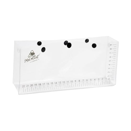 Milageto Fischbeobachtungsbeutel Fischzuchtschachtel im Freien tragbare Schnappschaltbehälter Falten PVC Clear Storage Bag mit Skala von Milageto