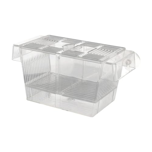 Milageto Fischzüchtung isolierter Box Float Schlupftrennung Acryl Schluckkasten Fischtank Hatchy für Clownfish Guppy, L Milageto Fischzüchtung isolierter Box Float Schlupftrennung Acryl Schluckkasten Fischtank Hatchy für Clownfish Guppy, L von Milageto