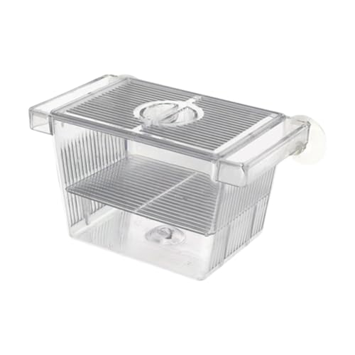 Milageto Fischzüchtung isolierter Box Float Schlupftrennung Acryl Schluckkasten Fischtank Hatchy für Clownfish Guppy, S Milageto Fischzüchtung isolierter Box Float Schlupftrennung Acryl Schluckkasten Fischtank Hatchy für Clownfish Guppy, S von Milageto