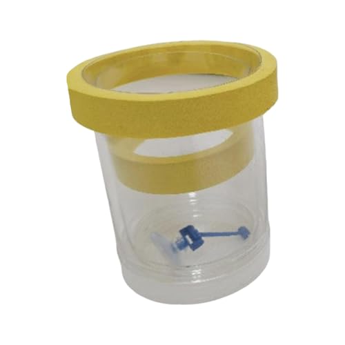 Milageto Floating Breeding Isolation Box Aquarium Brüterei Zubehör klarer Aquariumzüchter -Feeder mit Löcher Deckel für Babyfische, S von Milageto