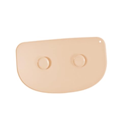 Milageto Futtermatte, Welpen-Tablett-Matte, rutschfest, hohe Lippen, Haustier-Zubehör, vielseitig einsetzbar, Faltbare Futter-/Wassernapf-Matte, Gelb Halbrund von Milageto