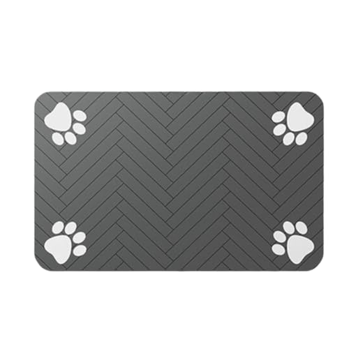 Milageto Futtermatte für Haustiere, Wassernapfmatte für Katzen, Gummirückseite, waschbar, fleckenabweisend, schnelltrocknend, Futterspender-Pad, Tischset für Milageto Futtermatte für Haustiere, Wassernapfmatte für Katzen, Gummirückseite, waschbar, fleckenabweisend, schnelltrocknend, Futterspender-Pad, Tischset für von Milageto
