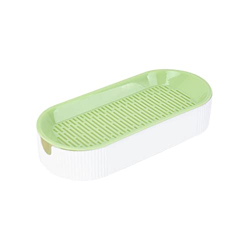Milageto Growing Tray Weizengras Grower mit Abflusslöchern Catnip Growing Tray Tray zum Pflanzen von Sämlingen im Gartenbüro, GRÜN Milageto Growing Tray Weizengras Grower mit Abflusslöchern Catnip Growing Tray Tray zum Pflanzen von Sämlingen im Gartenbüro, GRÜN von Milageto