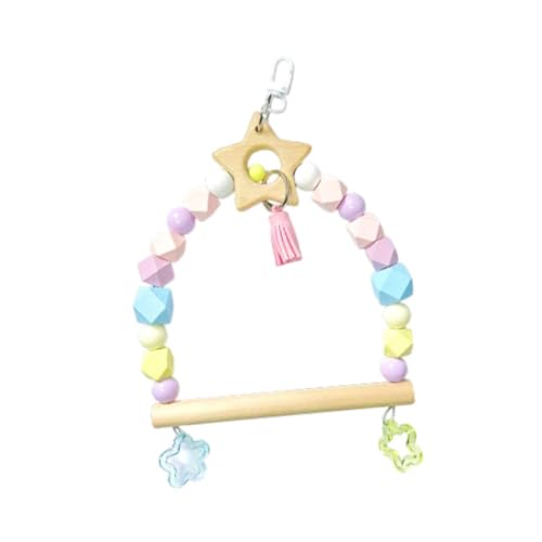 Milageto Hängende Spielzeuge für Vögel im Käfig mit Ringen, Stern Milageto Hängende Spielzeuge für Vögel im Käfig mit Ringen, Stern von Milageto