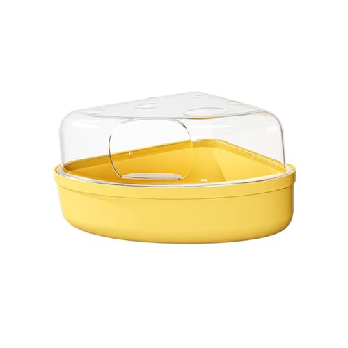 Milageto Hamster-Sandbad-Box, Kleintier-Toilette, Sandkasten, Hamster-Badezimmer für Chinchilla, Rennmaus, Frettchen, Großes Gelb Milageto Hamster-Sandbad-Box, Kleintier-Toilette, Sandkasten, Hamster-Badezimmer für Chinchilla, Rennmaus, Frettchen, Großes Gelb von Milageto
