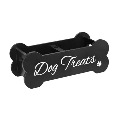 Milageto Hundebehälter Container Lebensmittelbehälter Holzfarmhaus, Halter, Geschenke für Tierbesitzer, Hundespeicher -Organisator für Hundekatze Snack Snack von Milageto