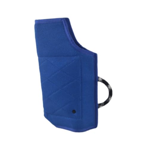 Milageto Hundebisshülle Trainingsausrüstung Professionelle Schutzausrüstung für kleine und mittlere Hunde mit Griff zum Spielen, Blau Milageto Hundebisshülle Trainingsausrüstung Professionelle Schutzausrüstung für kleine und mittlere Hunde mit Griff zum Spielen, Blau von Milageto