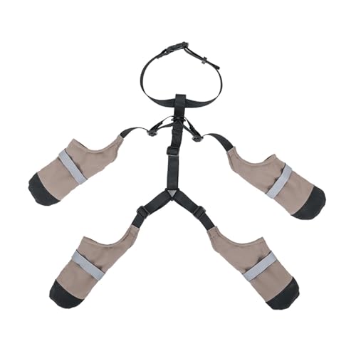 Milageto Hundestiefel mit Hosenträgern, Pfotenschutz, weiche, verstellbare Laufstiefel für draußen, zum Spazierengehen, Wandern, M Milageto Hundestiefel mit Hosenträgern, Pfotenschutz, weiche, verstellbare Laufstiefel für draußen, zum Spazierengehen, Wandern, M von Milageto