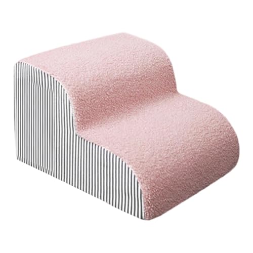 Milageto Hundetreppe Hundestufen Stabile Bequeme Sofaleiter Sofa Klettern Haustiertreppe Haustierstufen für Welpencouch Ältere Hunde Indoor von Milageto