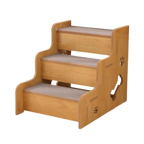 Milageto Hundetreppe für Hochbett, Haustiertreppe, tragbar, stabil, für Katzen, Hunde, Welpen, Essentials, rutschfeste Hundestufen, Hunderampe für Bett, Couch, 3 Schritte Milageto Hundetreppe für Hochbett, Haustiertreppe, tragbar, stabil, für Katzen, Hunde, Welpen, Essentials, rutschfeste Hundestufen, Hunderampe für Bett, Couch, 3 Schritte von Milageto