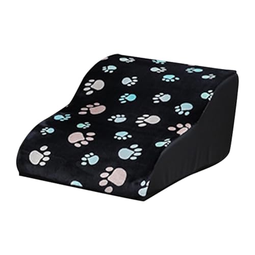 Milageto Hundetreppenrampe, 2 Stufen, tragbar, rutschfest, für kleine Hunde und Katzen, Sofabettleiter, Katzentreppe, Leiter für Sofa, Couch, Hochbett, Schwarz Milageto Hundetreppenrampe, 2 Stufen, tragbar, rutschfest, für kleine Hunde und Katzen, Sofabettleiter, Katzentreppe, Leiter für Sofa, Couch, Hochbett, Schwarz von Milageto