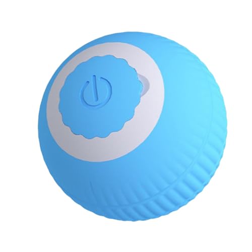 Milageto Intelligenter beweglicher Katzenspielzeugball, Springender rollender Ball, interaktive, peppige Haustierbälle, interaktives Katzenspielzeug für, Blau von Milageto