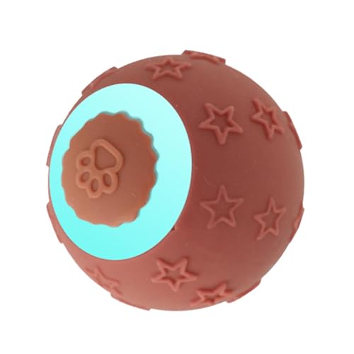 Milageto Interaktiver Katzenspielzeugball, automatisch rollender, beweglicher Hüpfball, Kätzchenspielzeug, Geschenke, leise für Hauskatzen, Katzentraining, Orange Milageto Interaktiver Katzenspielzeugball, automatisch rollender, beweglicher Hüpfball, Kätzchenspielzeug, Geschenke, leise für Hauskatzen, Katzentraining, Orange von Milageto
