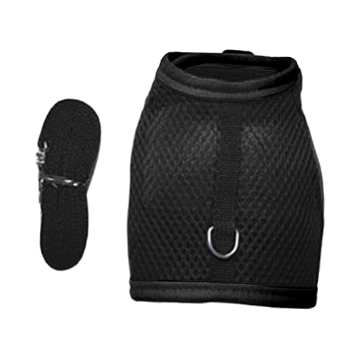 Milageto Kaninchen Halsband und Leine Set, Verstellbar, Weiches Material, Bequem für Kleintiere, Schwarz, L Milageto Kaninchen Halsband und Leine Set, Verstellbar, Weiches Material, Bequem für Kleintiere, Schwarz, L von Milageto