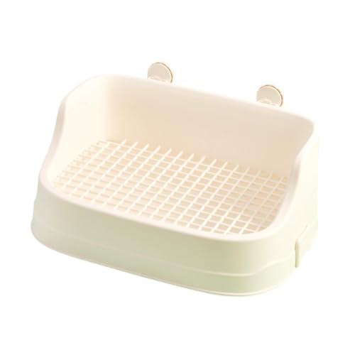 Milageto Kaninchendrüsenbox Käfig Toilettenkäfigzubehör Haustierkäfig Pan Töpfchen Ecke für Frettchen Meerschweinchen Eichhörnchen Chinchilla -Galesaurier, Weiß Milageto Kaninchendrüsenbox Käfig Toilettenkäfigzubehör Haustierkäfig Pan Töpfchen Ecke für Frettchen Meerschweinchen Eichhörnchen Chinchilla -Galesaurier, Weiß von Milageto