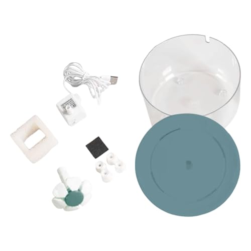 Milageto Katzen-Wasserbrunnen, intelligenter Trinkbrunnen mit 1500 ml Fassungsvermögen, leiser Haustier-Tränknapf für Kätzchen, mehrere Haustiere, Hauskatzen, GrÜn Milageto Katzen-Wasserbrunnen, intelligenter Trinkbrunnen mit 1500 ml Fassungsvermögen, leiser Haustier-Tränknapf für Kätzchen, mehrere Haustiere, Hauskatzen, GrÜn von Milageto