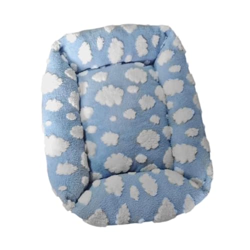Milageto Katzenbett für Innenkatzen Süßes Hundebett Bequeme Haustiersofa Rechteck waschbarer Haustierbett für Katzen kleine Hunde Welpe, 63x53x17cm von Milageto