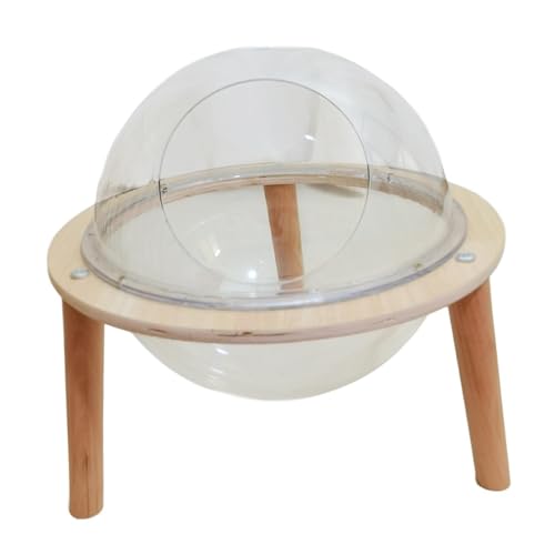 Milageto Katzenbett in Raumkapselform für Hauskatzen, Kätzchen-Hängematte, Holzkapsel, moderner Holzständer, Schlafbett, Spielzeug für kleine Katzen Milageto Katzenbett in Raumkapselform für Hauskatzen, Kätzchen-Hängematte, Holzkapsel, moderner Holzständer, Schlafbett, Spielzeug für kleine Katzen von Milageto