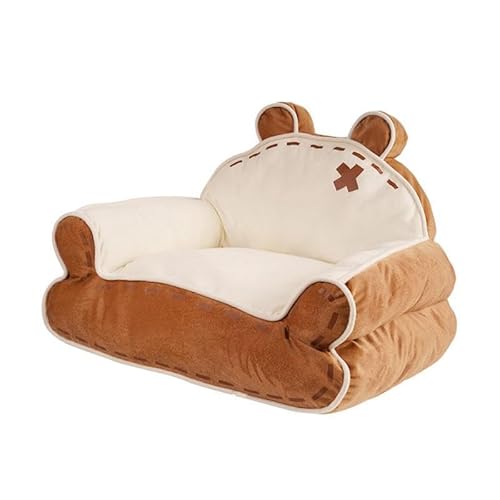Milageto Katzencouchbett, Hundebett, bequem, Cartoon für Katze, Hund, Katzenbetten für Hauskatzen, Katzensofa für Kätzchen, kleine Hunde Milageto Katzencouchbett, Hundebett, bequem, Cartoon für Katze, Hund, Katzenbetten für Hauskatzen, Katzensofa für Kätzchen, kleine Hunde von Milageto