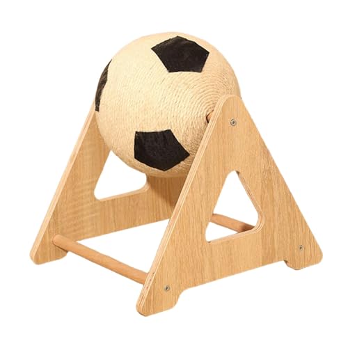 Milageto Katzenkratzball, rotierender Ball, leichte Krallen, Schleifen, Sofaschutz, Haustier-Bereicherungsspielzeug, Katzenkrallenkratzer für Kätzchen von Milageto