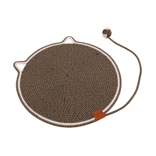 Milageto Katzenkratzmatte, Katzenmöbelschutz mit Ball, Spielzeug, Kratzunterlage, Boden, Katzenkratzunterlage für Teppiche, Kratzen und Entspannen, Schwarzer Kaffee Milageto Katzenkratzmatte, Katzenmöbelschutz mit Ball, Spielzeug, Kratzunterlage, Boden, Katzenkratzunterlage für Teppiche, Kratzen und Entspannen, Schwarzer Kaffee von Milageto