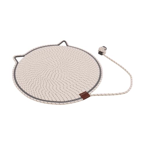 Milageto Katzenkratzmatte, Katzenmöbelschutz mit Ball, Spielzeug, Kratzunterlage, Boden, Katzenkratzunterlage für Teppiche, Kratzen und Entspannen, Weiß Milageto Katzenkratzmatte, Katzenmöbelschutz mit Ball, Spielzeug, Kratzunterlage, Boden, Katzenkratzunterlage für Teppiche, Kratzen und Entspannen, Weiß von Milageto