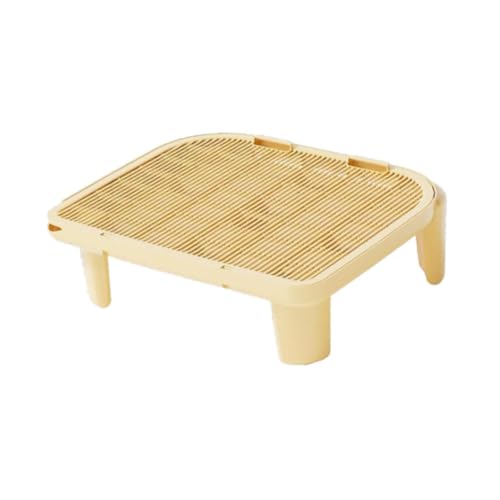 Milageto Katzentoilettenmatte, Katzenstreuunterlage, wasserdichte Katzenmatte, zweischichtiges Design, Kratzfest, Katzenstreu-Sammelmatte für Haustiere, Badezimmer, Wohnzimmer, 50 x 40.5 x 15 cm Gelb Milageto Katzentoilettenmatte, Katzenstreuunterlage, wasserdichte Katzenmatte, zweischichtiges Design, Kratzfest, Katzenstreu-Sammelmatte für Haustiere, Badezimmer, Wohnzimmer, 50 x 40.5 x 15 cm Gelb von Milageto
