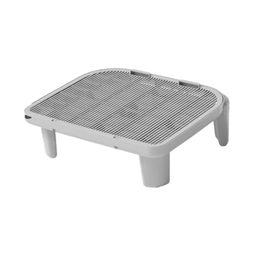 Milageto Katzentoilettenmatte, Katzenstreuunterlage, wasserdichte Katzenmatte, zweischichtiges Design, Kratzfest, Katzenstreu-Sammelmatte für Haustiere, Badezimmer, Wohnzimmer, 50 x 40.5 x 15 cm Grau Milageto Katzentoilettenmatte, Katzenstreuunterlage, wasserdichte Katzenmatte, zweischichtiges Design, Kratzfest, Katzenstreu-Sammelmatte für Haustiere, Badezimmer, Wohnzimmer, 50 x 40.5 x 15 cm Grau von Milageto