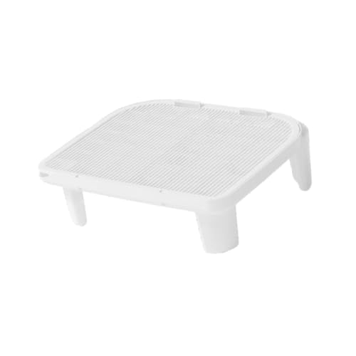 Milageto Katzentoilettenmatte, Katzenstreuunterlage, wasserdichte Katzenmatte, zweischichtiges Design, Kratzfest, Katzenstreu-Sammelmatte für Haustiere, Badezimmer, Wohnzimmer, 50 x 40.5 x 15 cm Weiß Milageto Katzentoilettenmatte, Katzenstreuunterlage, wasserdichte Katzenmatte, zweischichtiges Design, Kratzfest, Katzenstreu-Sammelmatte für Haustiere, Badezimmer, Wohnzimmer, 50 x 40.5 x 15 cm Weiß von Milageto