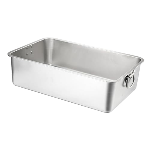 Milageto Katzentoilette aus Edelstahl mit offener Oberseite, Katzentoilette mit hohem Spritzschutz, Katzentoilette aus Metall für den Innenbereich, 45cmx35cmx7cm Milageto Katzentoilette aus Edelstahl mit offener Oberseite, Katzentoilette mit hohem Spritzschutz, Katzentoilette aus Metall für den Innenbereich, 45cmx35cmx7cm von Milageto
