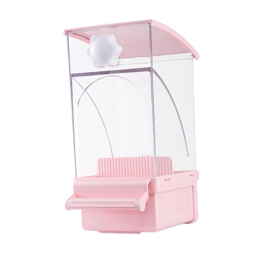 Milageto Kein Durcheinander Vogelfutterspender Futterbehälter, Transparent Papagei Futterspender, mit Sitzstange Hängende Futterstation für Papageien, Rosa Milageto Kein Durcheinander Vogelfutterspender Futterbehälter, Transparent Papagei Futterspender, mit Sitzstange Hängende Futterstation für Papageien, Rosa von Milageto