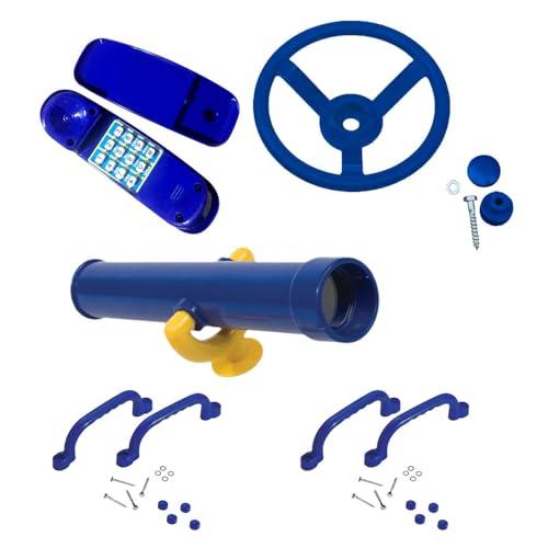 Milageto Kinderspielplatz-Spielzeug, Lenkrad, Spielzeug, Telefon-Zubehör, kreative Klettergerüst-Kits für Kinder, interaktives Lernen, BLAU Milageto Kinderspielplatz-Spielzeug, Lenkrad, Spielzeug, Telefon-Zubehör, kreative Klettergerüst-Kits für Kinder, interaktives Lernen, BLAU von Milageto