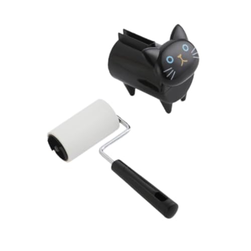 Milageto Klebriges Rollenset zur Haarentfernung für große Oberflächen, Tierhaarentfernungsbürste, manuelle Haarbürste für Kleidung, Tierhaarentferner für Sofa, Schwarz Milageto Klebriges Rollenset zur Haarentfernung für große Oberflächen, Tierhaarentfernungsbürste, manuelle Haarbürste für Kleidung, Tierhaarentferner für Sofa, Schwarz von Milageto