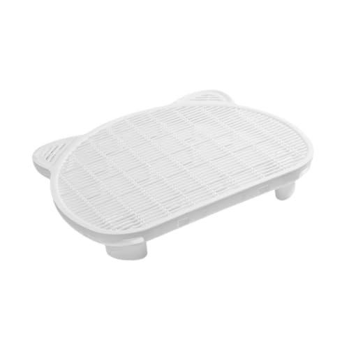 Milageto Matte für Katzentoilette, Katzenstreu-Sammelmatte, Doppellagiges Design, Netzmatte Katzenrampe für kleine Katzen, wasserdichte Katzentrittmatte, Katzentritte für drinnen und draußen, Weiß II Milageto Matte für Katzentoilette, Katzenstreu-Sammelmatte, Doppellagiges Design, Netzmatte Katzenrampe für kleine Katzen, wasserdichte Katzentrittmatte, Katzentritte für drinnen und draußen, Weiß II von Milageto